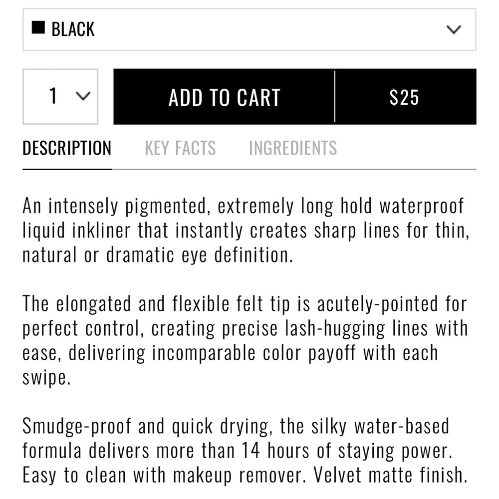 Il Makiage INKLINER LIQUID EYELINER
SILKY-MATTE WATERPROOF LINER 🖤 - Picture 2 of 4